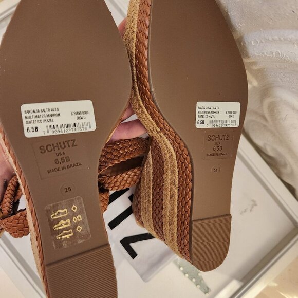SCHUTZ Women's Nani Espadrille Platform Wedge Sandals HAZEL US 6.5. NIB - Picture 8 of 12